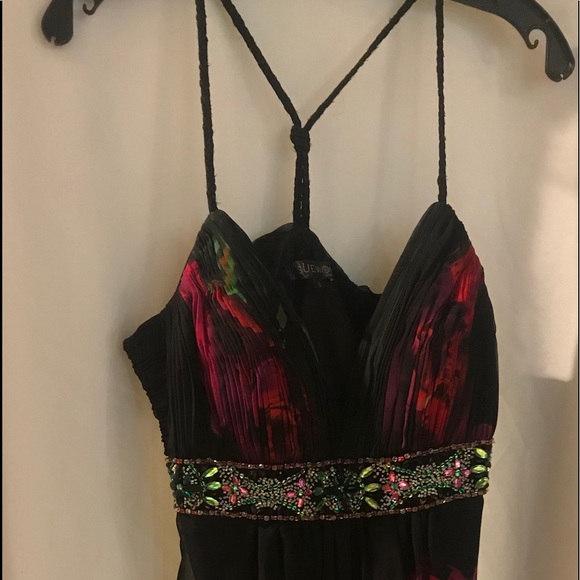 💫Sue Wong Nocturne Dress Beaded Gems Cross Back 8 - Picture 3 of 7